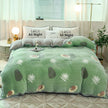 Plush Thick Snowflake Duvet Cover Single Piece Flannel
