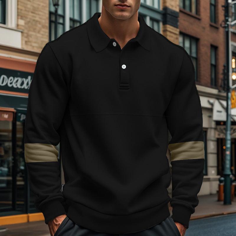 Mens Polo Shirts – Color-Match Casual Polyester Blend Polo