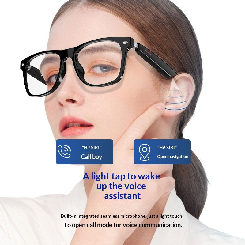 Bluetooth Smart Glasses with Blue Light Blocking Lenses for Calls Navigation and Music
