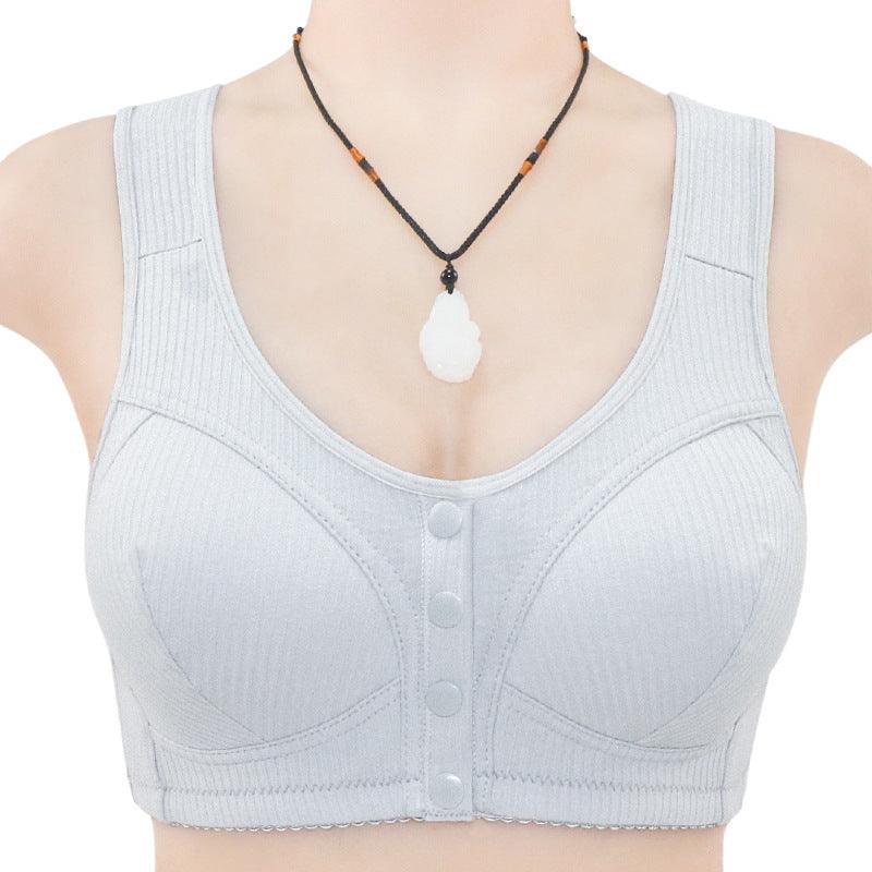 Women's T-Shirt Bra with Front Buckle and No Underwire for Everyday Wear