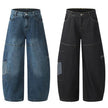 American Style Vintage Stripe Pocket Stitching Machete Baggy Jeans Pant For Men And Women