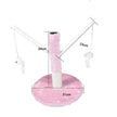 Cat Scratching Post with Platform & Hanging Toy – Multi Level Cat Tree Scratcher with Plush Bed