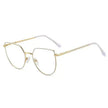 Women's Plate Anti-Blue Light Glasses – Fashion Metal Large Frame