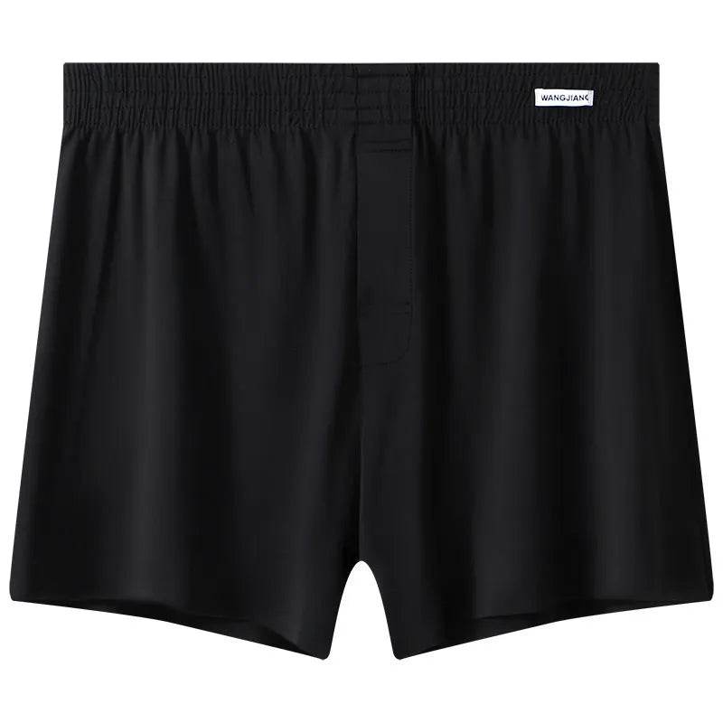 Men's Ice Silk Underwear Plus Size Loose Boxer Mid Waist