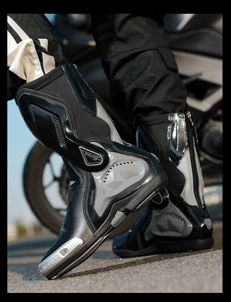 High-Top Protective Motorcycle Riding Boots – Non-Slip, Wear-Resistant | EU 40–44