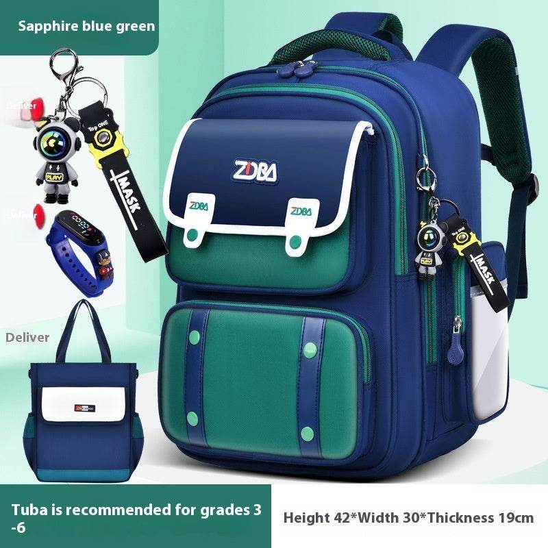 Elementary School Spine Protection Backpack Water resistant School bag