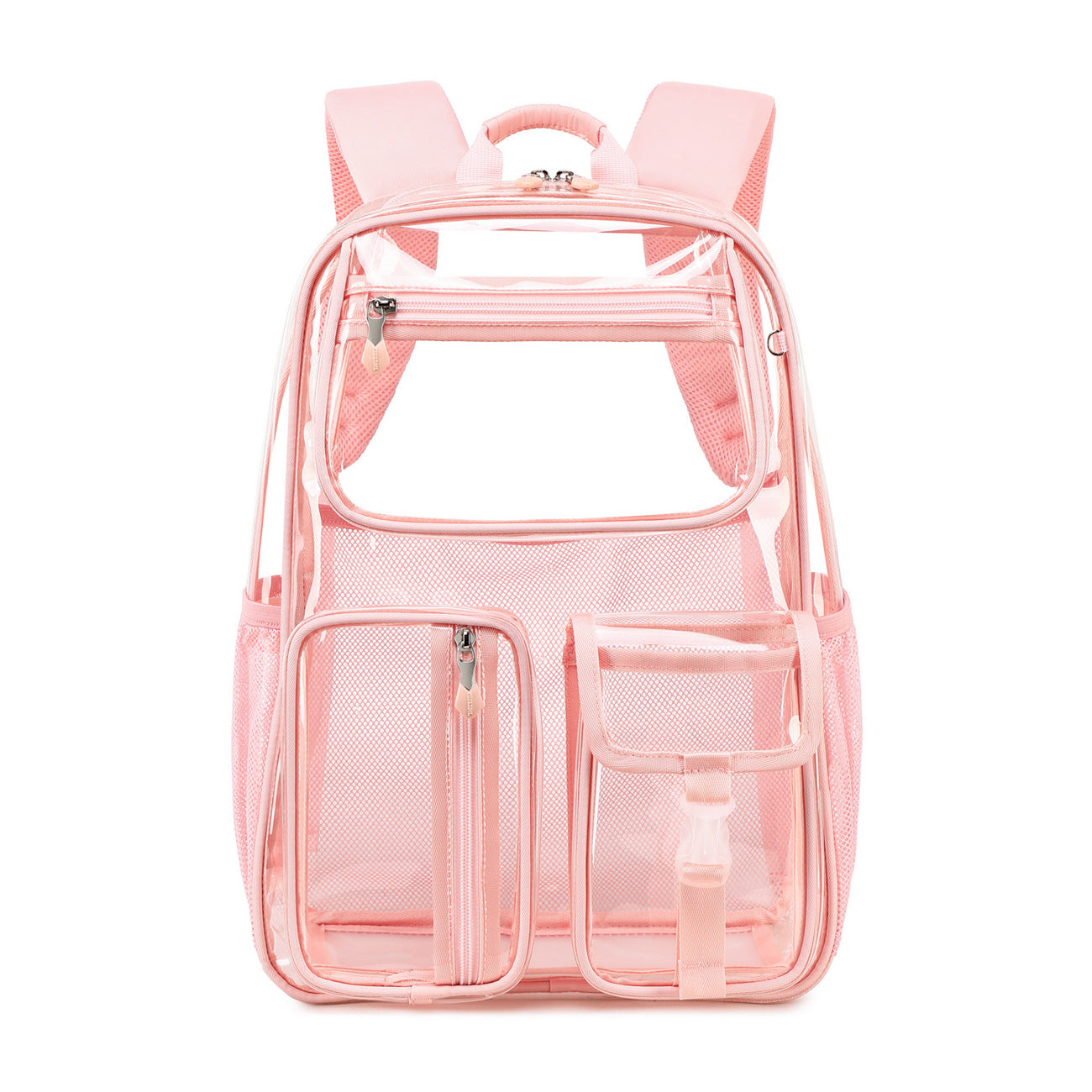 Clear Transparent Large Capacity Backpack – School & Travel Bag | Black, Gray, Pink, Lavender