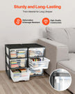 Clear Plastic Storage Drawers, 2-Pack, 6 Drawers Total, Transparent, for Closet, Office, Craft Room