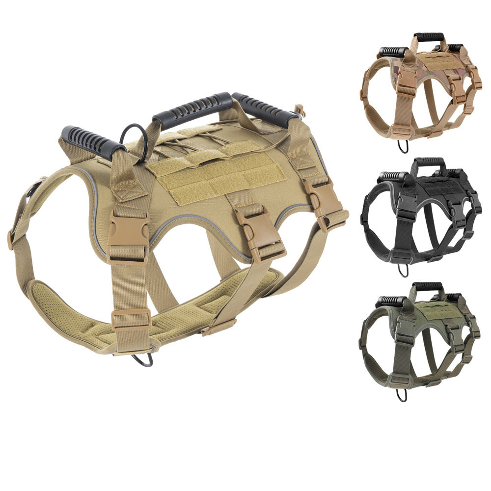 Tactical Dog Harness – No-Pull Anti-Escape Reflective Breathable Vest for Medium & Large Dogs