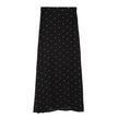 Polka dot High waist Chiffon Flowy Midi skirt women