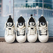 Men's Casual Sneakers with Color-Block Design and Rubber Sole