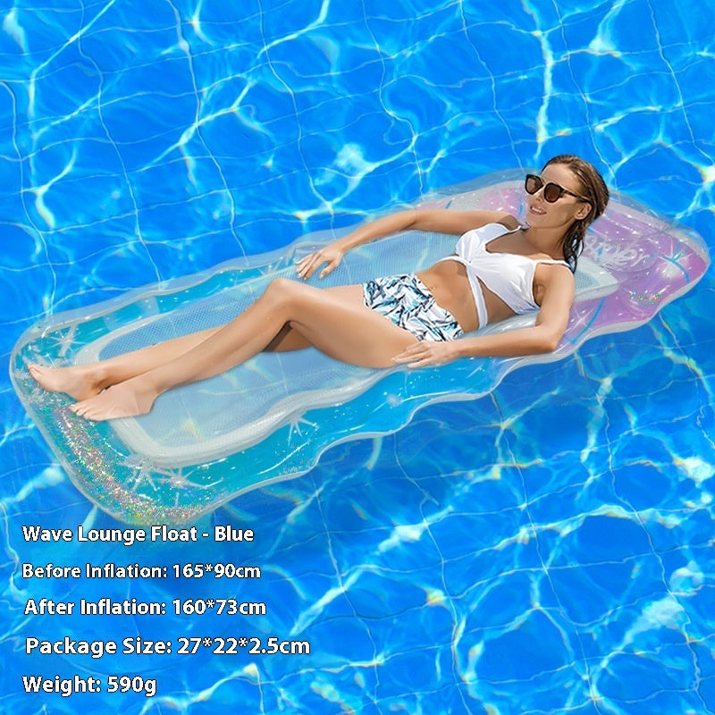 PVC Thick Sequins Wave Inflatable Floating Row