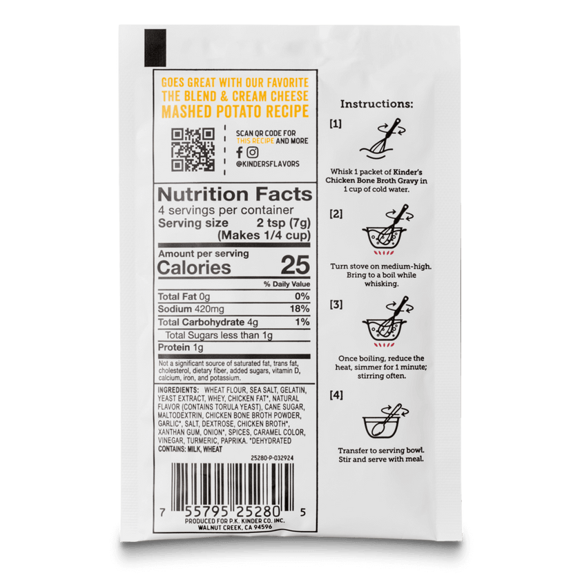 Kinder's Golden Chicken Bone Broth Gravy