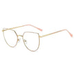 Women's Plate Anti-Blue Light Glasses – Fashion Metal Large Frame