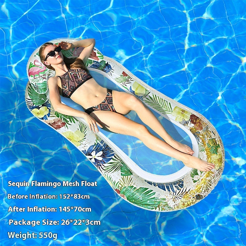 PVC Thick Sequins Wave Inflatable Floating Row