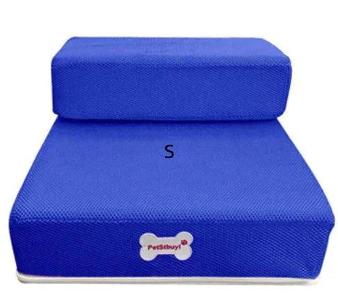 Foldable Pet Stairs – 2-Step Foam Dog & Cat Steps (Small & Large, Multiple Colours)