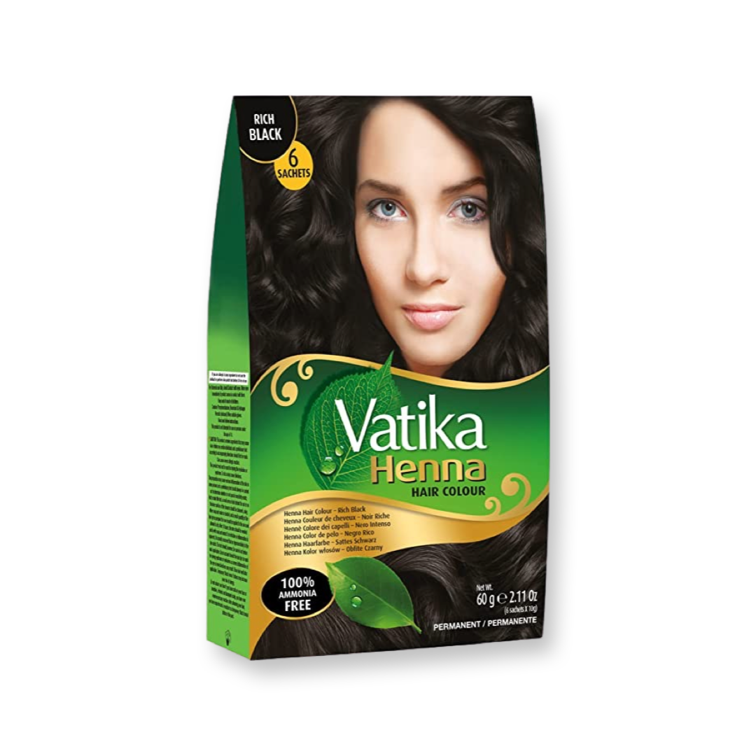 Dabur Vatika Henna Rich Black Hair colour 60g