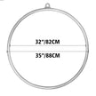 VEVOR womens Single Point Aerial Equipment Yoga Hoop for Aerial Dancing Yoga training, Sliver, 2.8ft 85cm Dia US