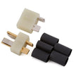 Deans 1320 Ultra Plug HW High Temp Male/Female White 1 Pair w/ 3/16