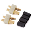 Deans 1322 Ultra Plug HW High Temp Female White Pkg of 2 w/ 3/16