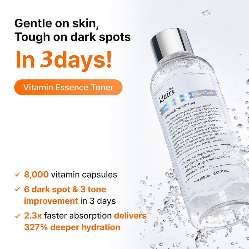 Dear, Klairs Freshly Juiced Vitamin Essence Toner 180ml