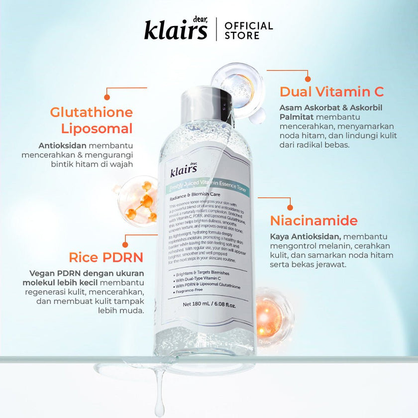 Dear, Klairs Freshly Juiced Vitamin Essence Toner 180ml