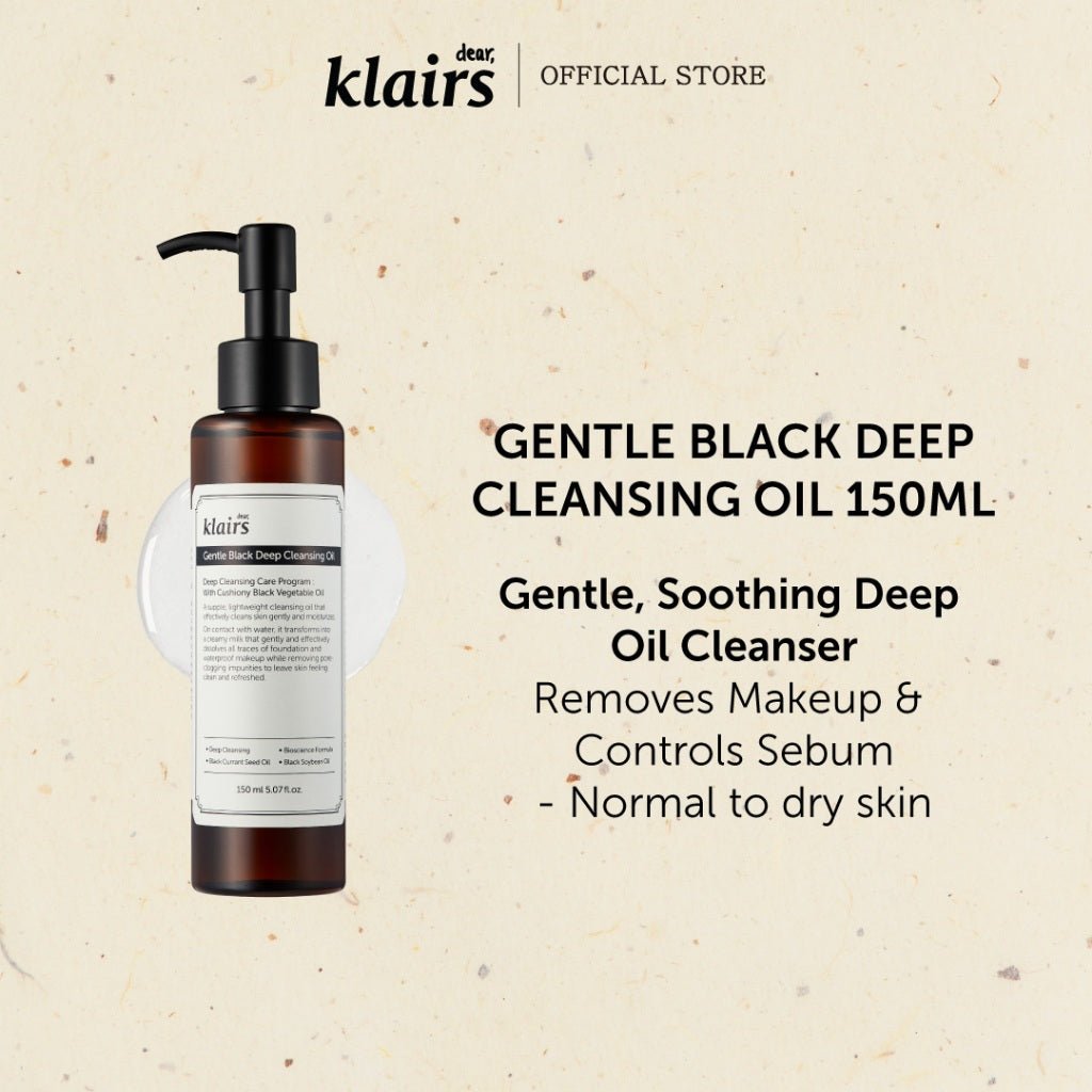 Dear, Klairs Gentle Black Deep Cleansing Oil 150ml