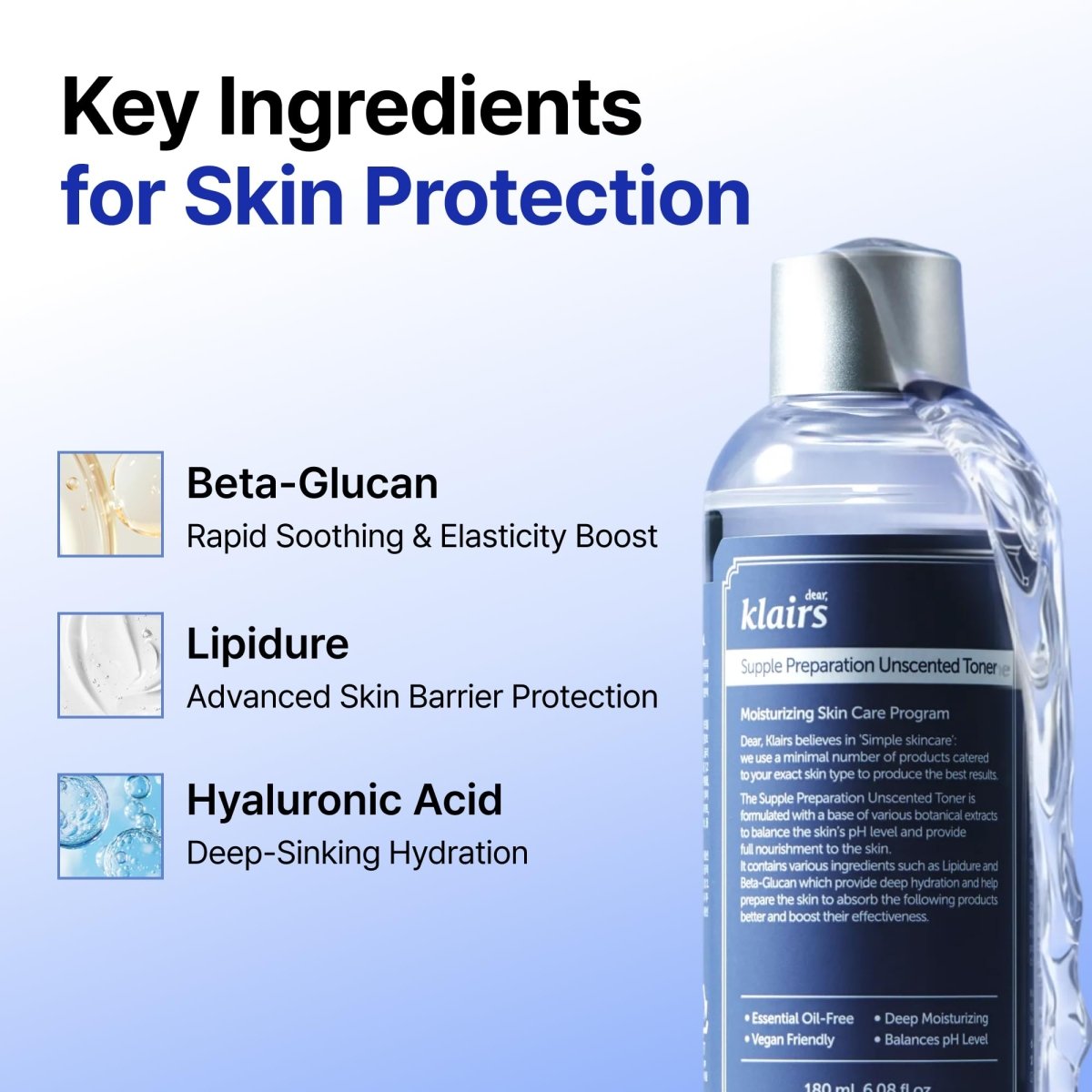 Dear, Klairs Supple Preparation Unscented Toner 180ml