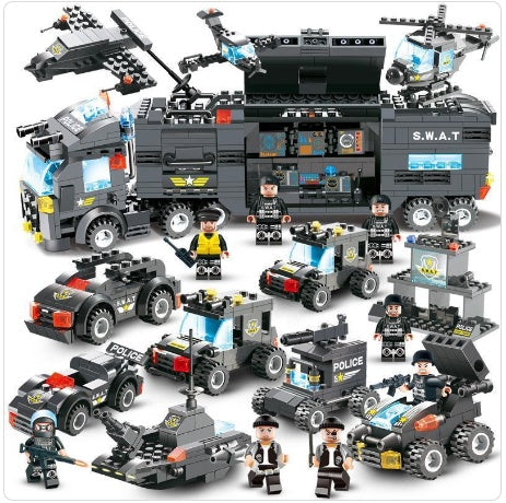 Police Building Blocks Set for Kids – ABS Plastic STEM Construction Toy Canada & USA