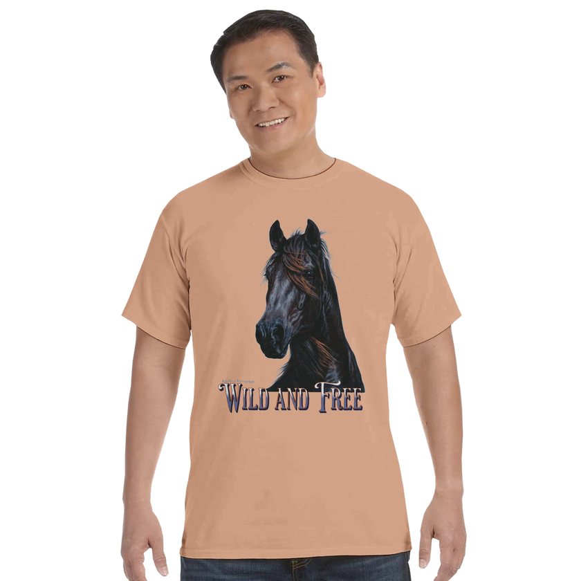 Wild and Free Comfort Colors Unisex Tee – 100% Cotton