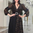 Deep V-neck Dress European And American Elegant Fashion Simple Charming