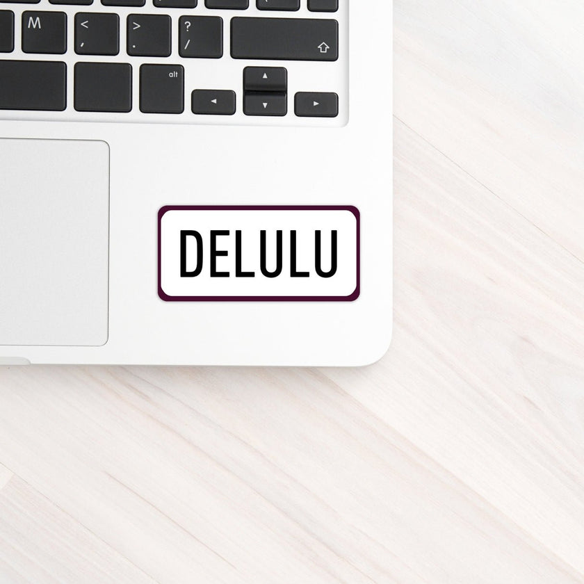 Delulu Positive Mindset Vinyl Sticker