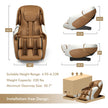 PREORDER-Demo unit - COSTWAY - JL10003WL - Relaxacare Special Buy-Full Body Zero Gravity L-Track Massage Chair Recliner With Voice Control