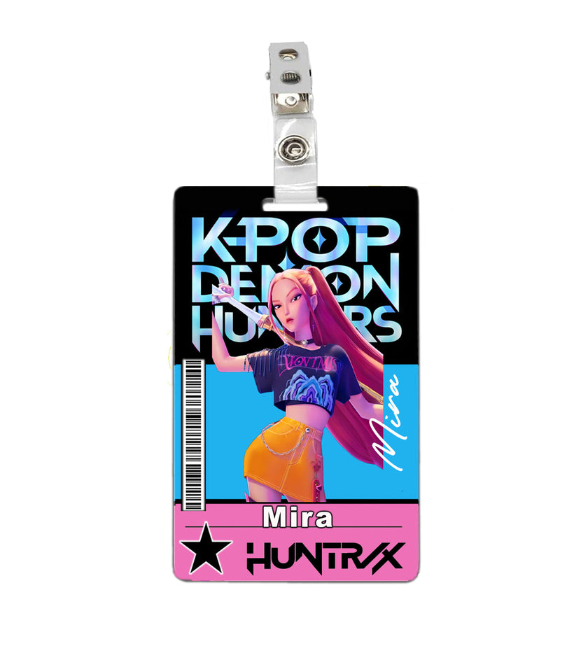 K-pop Demon Hunters Mira ID Badge PVC
