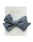 X's Oversize Bow | Blue Denim