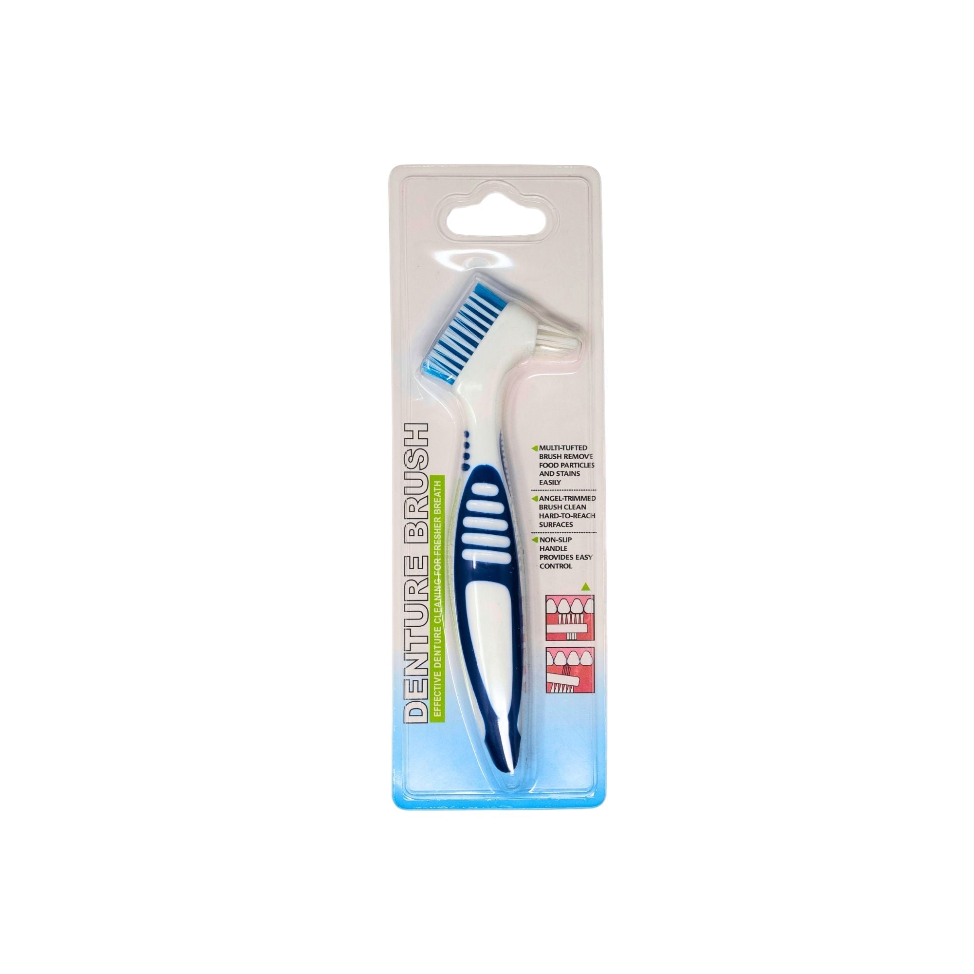 Denture Brushes - 4 Colors - 10/pk