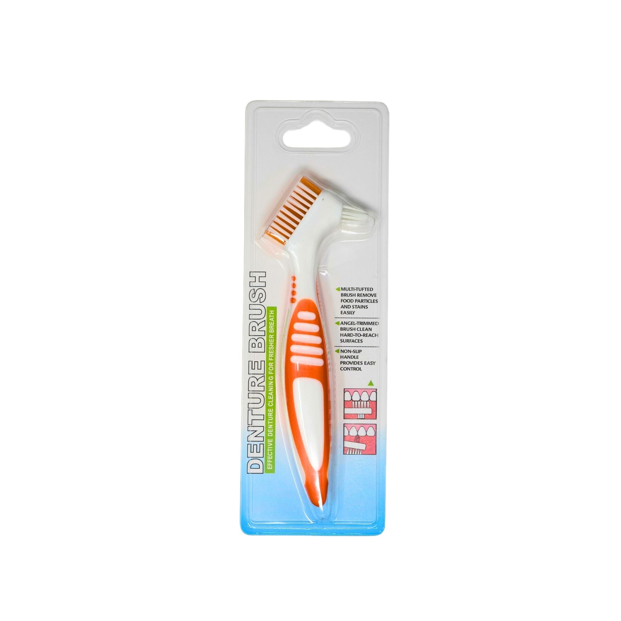 Denture Brushes - 4 Colors - 10/pk