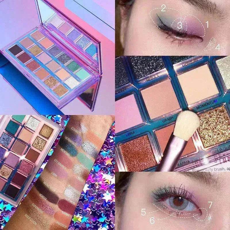 Desert Eyeshadow Palette Crystal Texture Matte Pearl Powder Delicate Eye Shadow