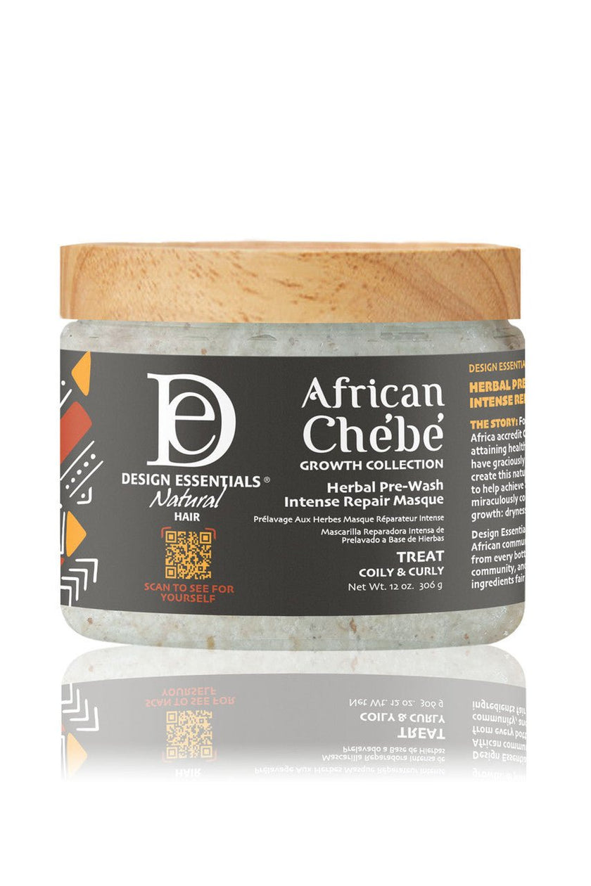 DESIGN ESSENTIALS AFRICAN CHEBE HERBAL PRE WASH INTENSE REPAIR MASQUE 12OZ
