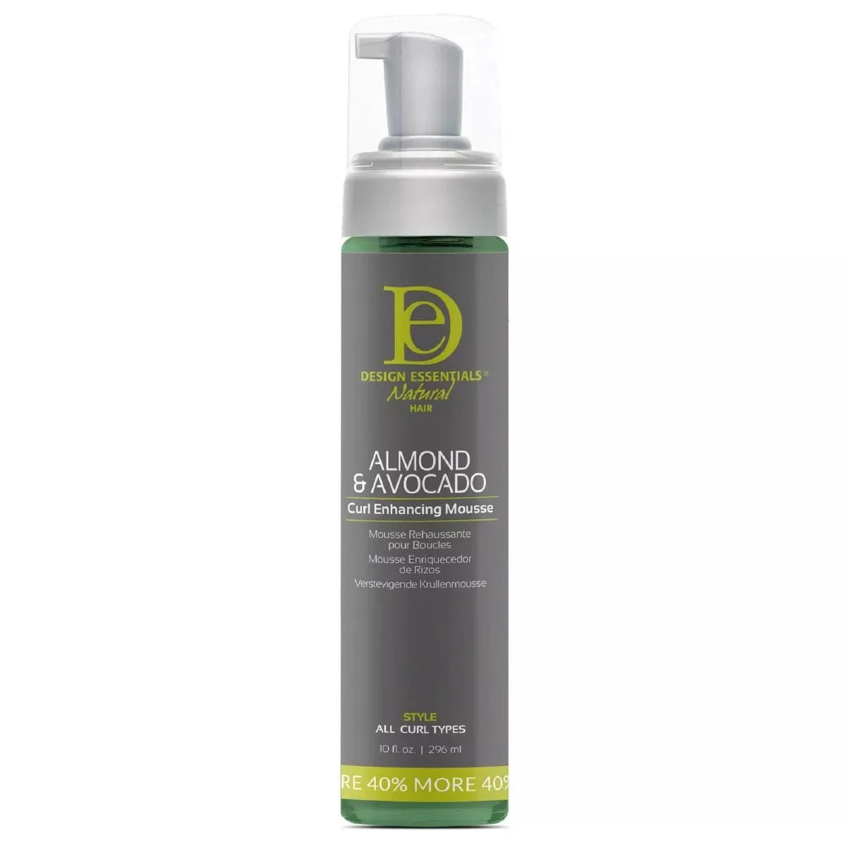 DESIGN ESSENTIALS ALMOND & AVOCADO CURL ENHANCING MOUSSE 10OZ