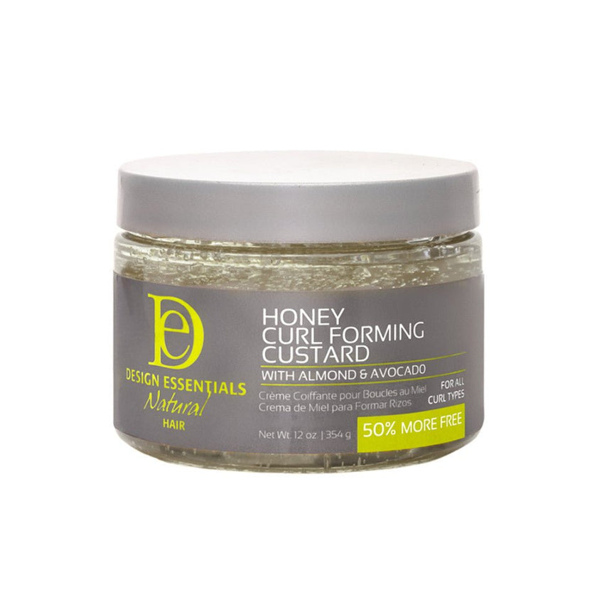 DESIGN ESSENTIALS ALMOND & AVOCADO HONEY CURL FORMING CUSTARD 12OZ