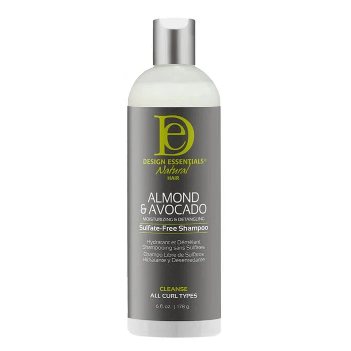 DESIGN ESSENTIALS ALMOND & AVOCADO SULFATE FREE SHAMPOO 6OZ