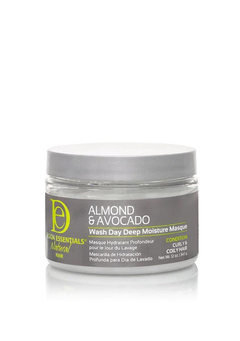 DESIGN ESSENTIALS ALMOND & AVOCADO WASH DAY DEEP MOISTURE MASQUE 12OZ