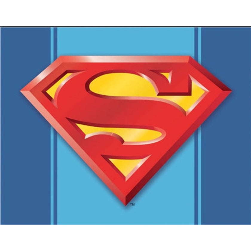 Desperate Enterprises 1484 Superman Logo Rectangular Tin Sign NEW