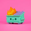 Figurine en vinyle 8 bits Dumpster Fire de 100% Soft
