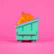 Figurine en vinyle 8 bits Dumpster Fire de 100% Soft