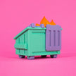 Figurine en vinyle 8 bits Dumpster Fire de 100% Soft