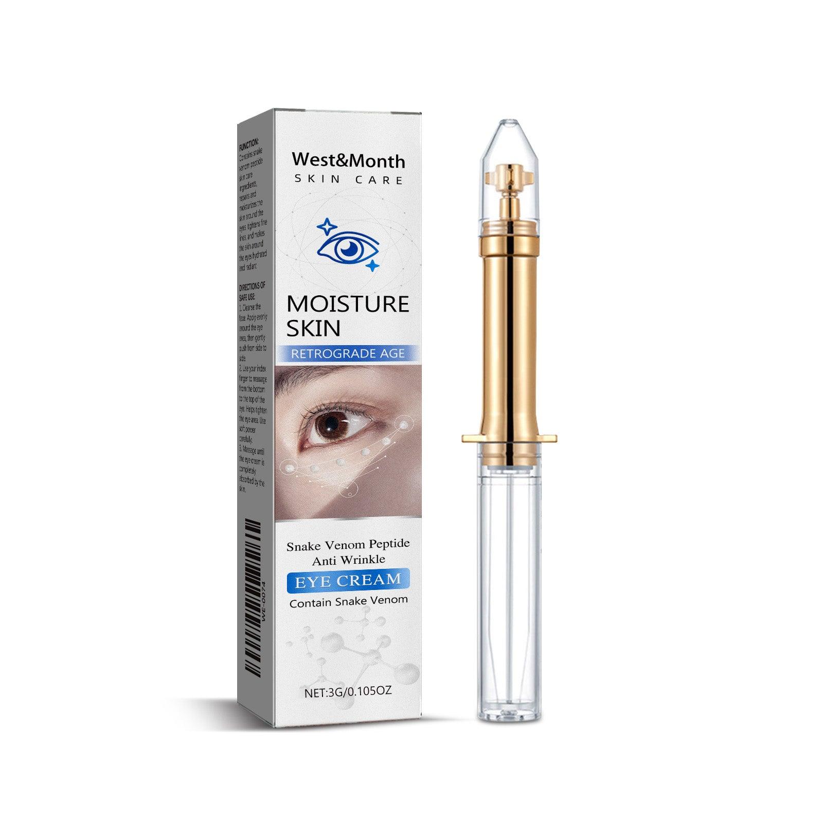 Snake Venom Peptide Eye Cream Deer Collagen Centella Asiatica Dark Circles Fine Lines Edema Firming