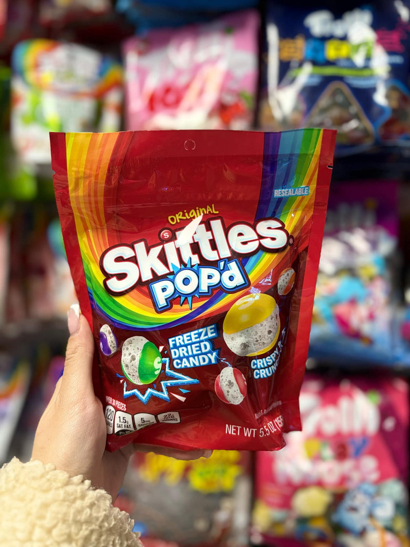 Skittles Original Popped Freeze-Dried Candy – Crispy, Crunchy, and Bursting with Flavor (USA)