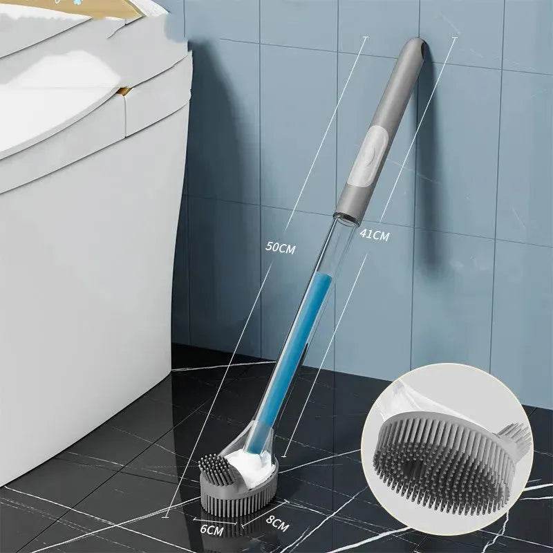 Household Sturdy Bristle strong  silicone Toilet brush